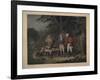 General Marion in His Swamp Encampment Inviting a British Officer to Dinner, 1840-John Blake White-Framed Giclee Print