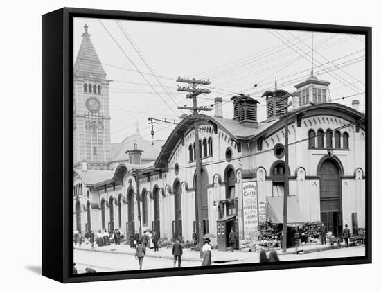 General Market, Pittsburgh, Pa.-null-Framed Stretched Canvas