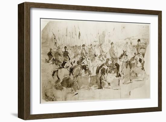 General Mcclellan's 6th Pennsylvania-Winslow Homer-Framed Giclee Print