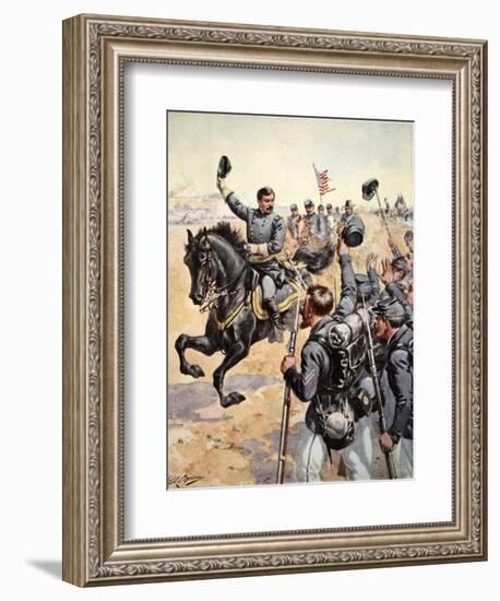General Mcclelland at the Battle of Antietam,September 17th 1862-Henry Alexander Ogden-Framed Giclee Print