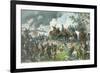 General Meade and Staff, Gettysburg-null-Framed Art Print
