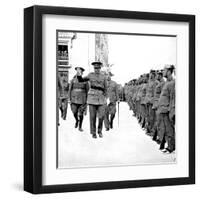 General Mola Inspecting the Civil Guard; Spanish Civil War-null-Framed Art Print