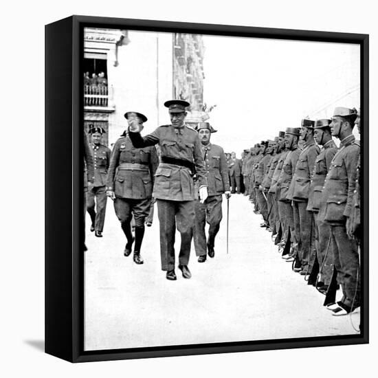 General Mola Inspecting the Civil Guard; Spanish Civil War-null-Framed Stretched Canvas