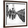 General Mola Inspecting the Civil Guard; Spanish Civil War-null-Framed Premium Giclee Print