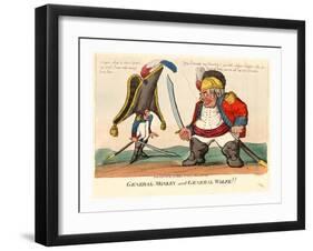 General Monkey and General Wolfe-null-Framed Giclee Print