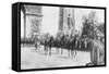 General Montuori and Italian Troops During the Victory Parade, Paris, France,14 July 1919-null-Framed Stretched Canvas