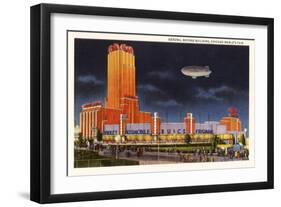 General Motors Building, Chicago World's Fair-null-Framed Art Print