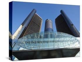 General Motors Corporate Headquarters in the Renaissance Center, Detroit, Michigan, Usa-Paul Souders-Stretched Canvas