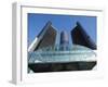 General Motors Corporate Headquarters in the Renaissance Center, Detroit, Michigan, Usa-Paul Souders-Framed Photographic Print