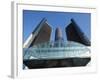 General Motors Corporate Headquarters in the Renaissance Center, Detroit, Michigan, Usa-Paul Souders-Framed Photographic Print