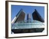 General Motors Corporate Headquarters in the Renaissance Center, Detroit, Michigan, Usa-Paul Souders-Framed Photographic Print