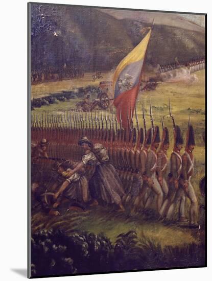 General Narino's Troops-null-Mounted Giclee Print