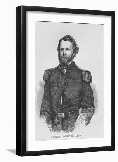 General Nathaniel Lyon-Frank Leslie-Framed Art Print