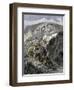 General Oliver Otis Howard Pursuing the Nez Perce Tribe on the Dead Mule Trail in Idaho, c.1877-null-Framed Giclee Print