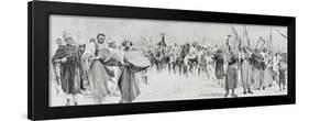 General Oreste Baratieri and Giuseppe Arimondi's Return to Massawa, 1895-null-Framed Giclee Print