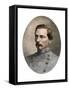 General P.G.T. Beauregard in His Confederate Uniform, 1865-null-Framed Stretched Canvas