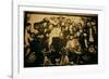 General Pancho Villa (1878-1923) and Emiliano Zapata with Comrades in the National Palace, Mexico?-null-Framed Photographic Print