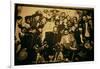 General Pancho Villa (1878-1923) and Emiliano Zapata with Comrades in the National Palace, Mexico?-null-Framed Photographic Print