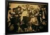 General Pancho Villa (1878-1923) and Emiliano Zapata with Comrades in the National Palace, Mexico?-null-Framed Photographic Print