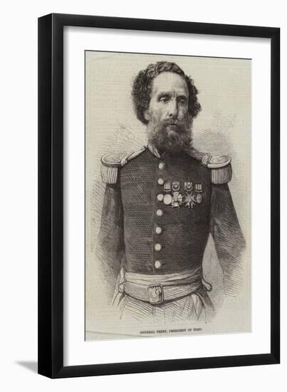 General Pezet, President of, Peru-null-Framed Giclee Print