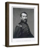 General Philip Sheridan, engraved from a photograph by Robert E. Whitechurch-null-Framed Giclee Print