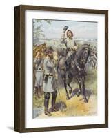 General Pickett Taking the Order to Charge from General Longstreet, Battle of Gettysburg, 3rd…-Henry Alexander Ogden-Framed Giclee Print