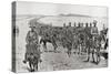 General Piet Cronje's Force on their March South During the Second Boer War-Louis Creswicke-Stretched Canvas