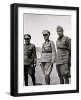 General Pietro Badoglio in 1935, Ethiopian War-null-Framed Giclee Print