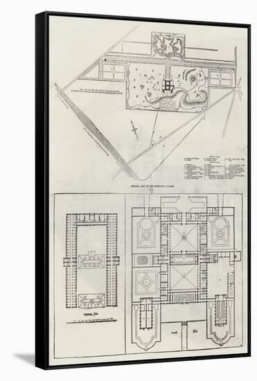 General Plan of the Wellington College-null-Framed Stretched Canvas