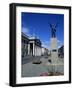 General Post Office and Jim Larkin Statue, O'Connell Street, Dublin, Eire (Rpublic of Ireland)-Neale Clarke-Framed Photographic Print