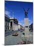 General Post Office and Jim Larkin Statue, O'Connell Street, Dublin, Eire (Rpublic of Ireland)-Neale Clarke-Mounted Photographic Print