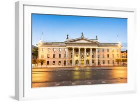 General Post Office Building at Dusk, Dublin, County Dublin, Republic of Ireland, Europe-Chris Hepburn-Framed Photographic Print