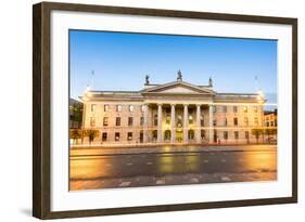 General Post Office Building at Dusk, Dublin, County Dublin, Republic of Ireland, Europe-Chris Hepburn-Framed Photographic Print