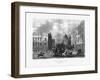 General Post Office, London, 19th Century-J Woods-Framed Giclee Print