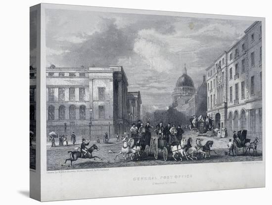 General Post Office, London, C1835-John Woods-Stretched Canvas