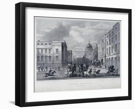 General Post Office, London, C1835-John Woods-Framed Giclee Print