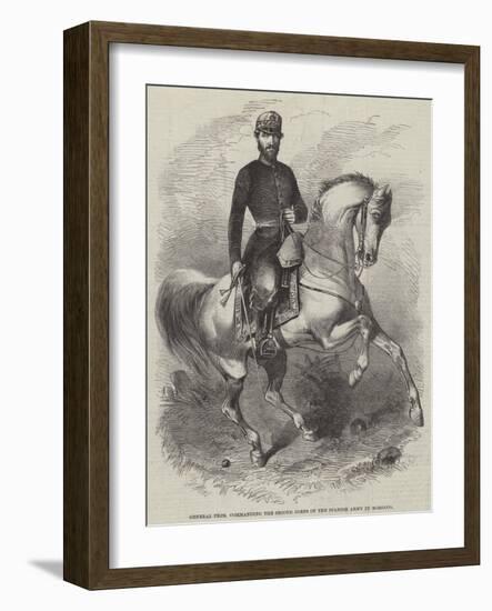 General Prim, Commanding the Second Corps of the Spanish Army in Morocco-null-Framed Giclee Print