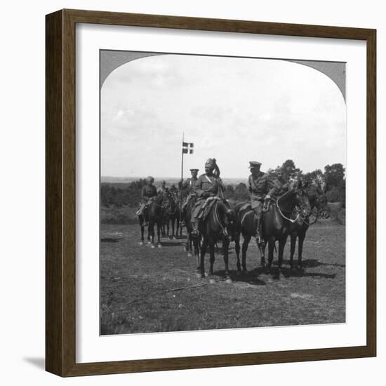 General Rimington, Sir Pertab Singh and the Rajah of Rutlam, France, 1900s-Crown-Framed Giclee Print