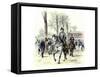 General Robert E. Lee Leaving the McLean House after the Confederate Surrender at Appomattox-null-Framed Stretched Canvas