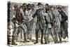 General Robert E. Lee's Farewell to His Soldiers after the Surrender at Appomattox, c.1865-null-Stretched Canvas