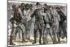 General Robert E. Lee's Farewell to His Soldiers after the Surrender at Appomattox, c.1865-null-Mounted Giclee Print
