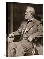 General Robert E. Lee Sitting in His House in Richmond, 1865-Mathew Brady-Stretched Canvas