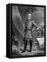 General Robert E. Lee Standing in a Confederate Army Camp-Stocktrek Images-Framed Stretched Canvas