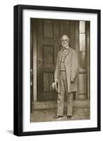 General Robert E. Lee Standing Outside His House in Richmond, April 1865-Mathew Brady-Framed Giclee Print