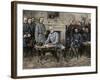 General Robert E. Lee Surrendering the Confederate Army to Union General Ulysses S. Grant, c.1865-null-Framed Giclee Print