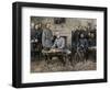 General Robert E. Lee Surrendering the Confederate Army to Union General Ulysses S. Grant, c.1865-null-Framed Giclee Print