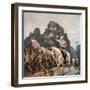 General Robert Lee Saluting Troops Heading to Front-Newell Convers Wyeth-Framed Giclee Print