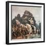 General Robert Lee Saluting Troops Heading to Front-Newell Convers Wyeth-Framed Giclee Print