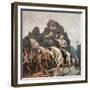 General Robert Lee Saluting Troops Heading to Front-Newell Convers Wyeth-Framed Giclee Print