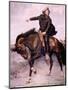 General Sam Houston at the Battle of San Jacinto in 1936, Painting by S. Seymour Thomas-null-Mounted Art Print